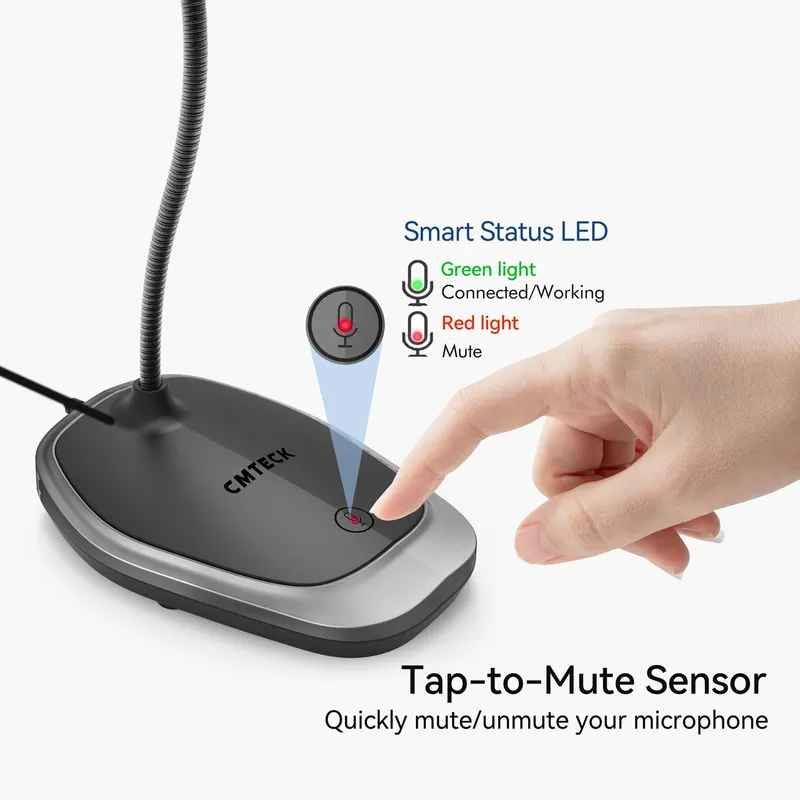 MICROFONE DE PESCOÇO DE GANSO USB G103