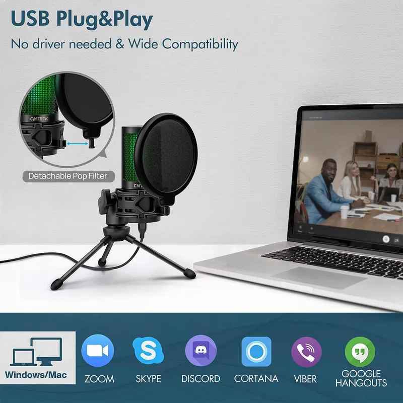 MICROFONE DE GRAVAÇÃO USB XM550