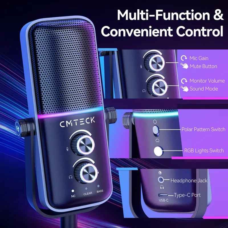 MICROFONE DE GRAVAÇÃO USB XM630