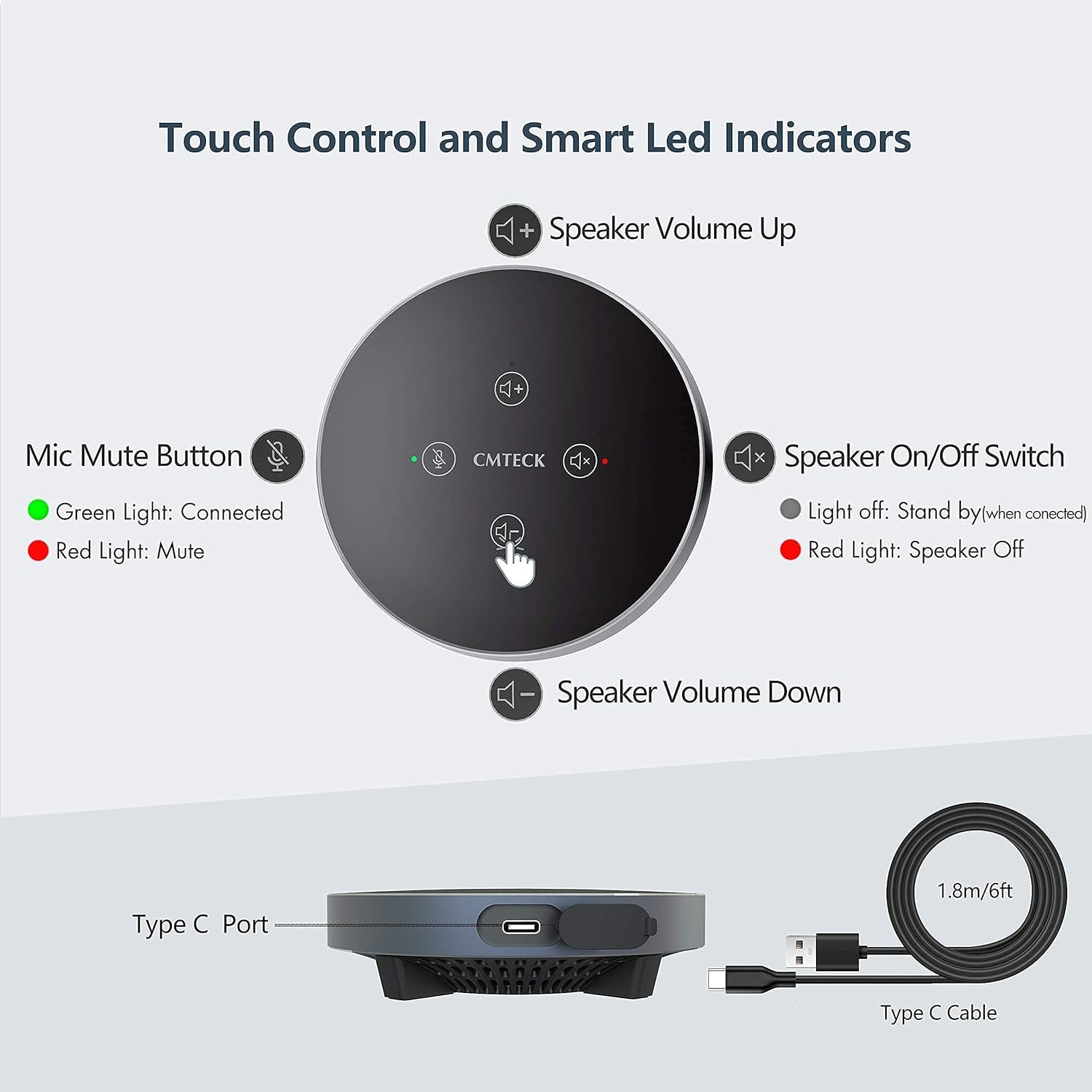 MICROFONE DE MESA USB ZM350