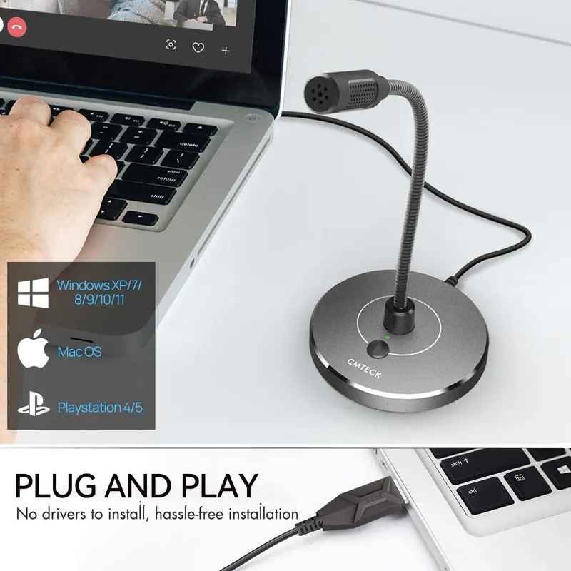MICROFONE DE PESCOÇO DE GANSO USB G009