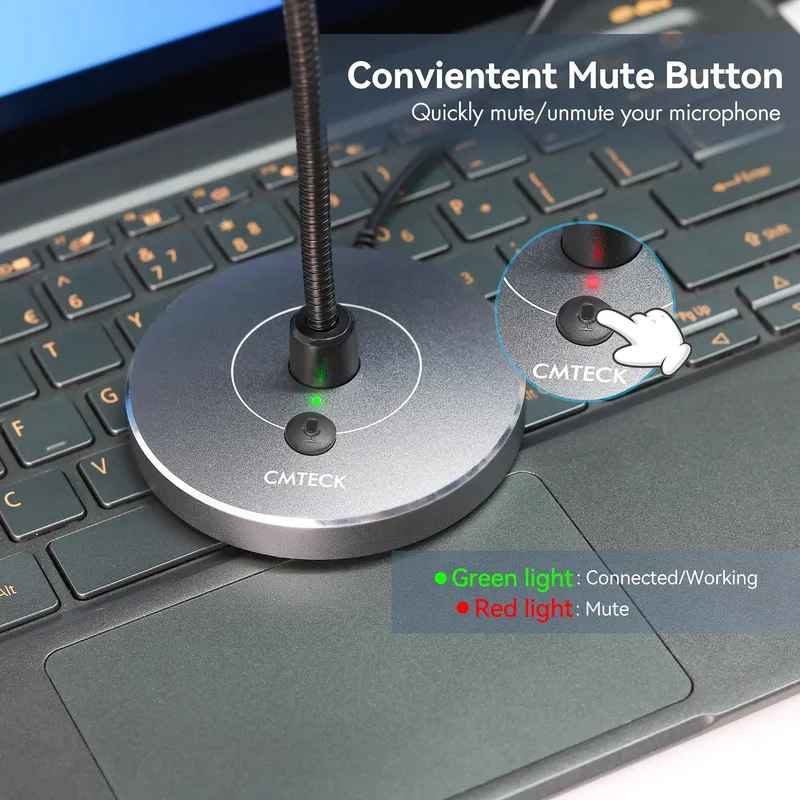 MICROFONE DE PESCOÇO DE GANSO USB G009