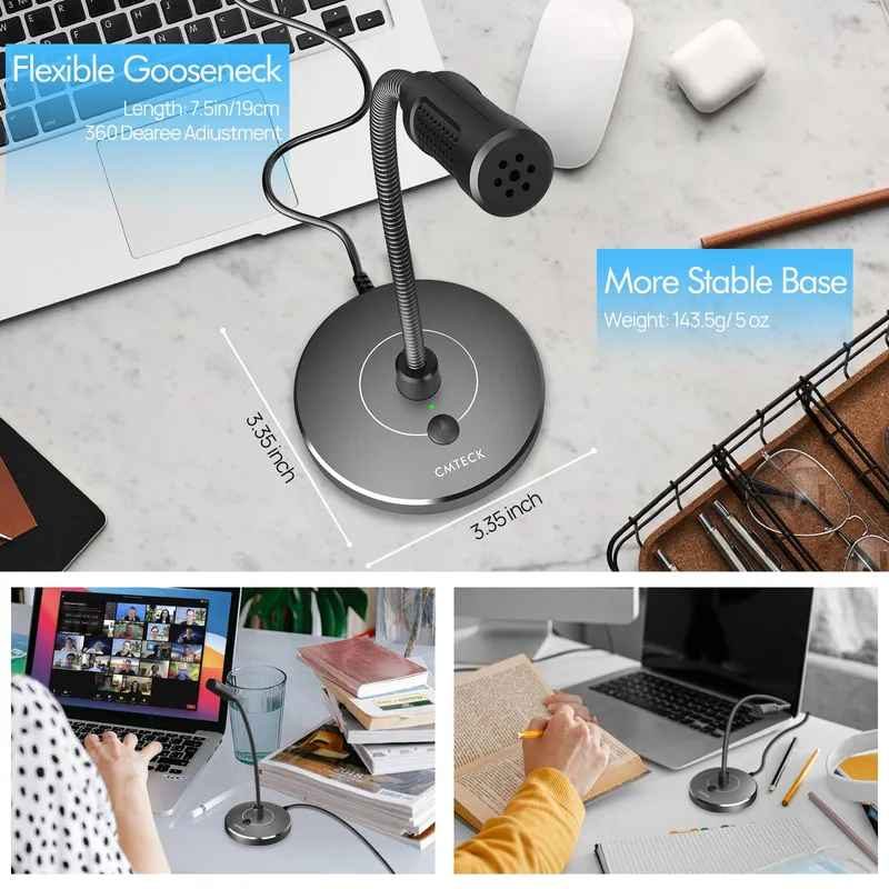 MICROFONE DE PESCOÇO DE GANSO USB G009